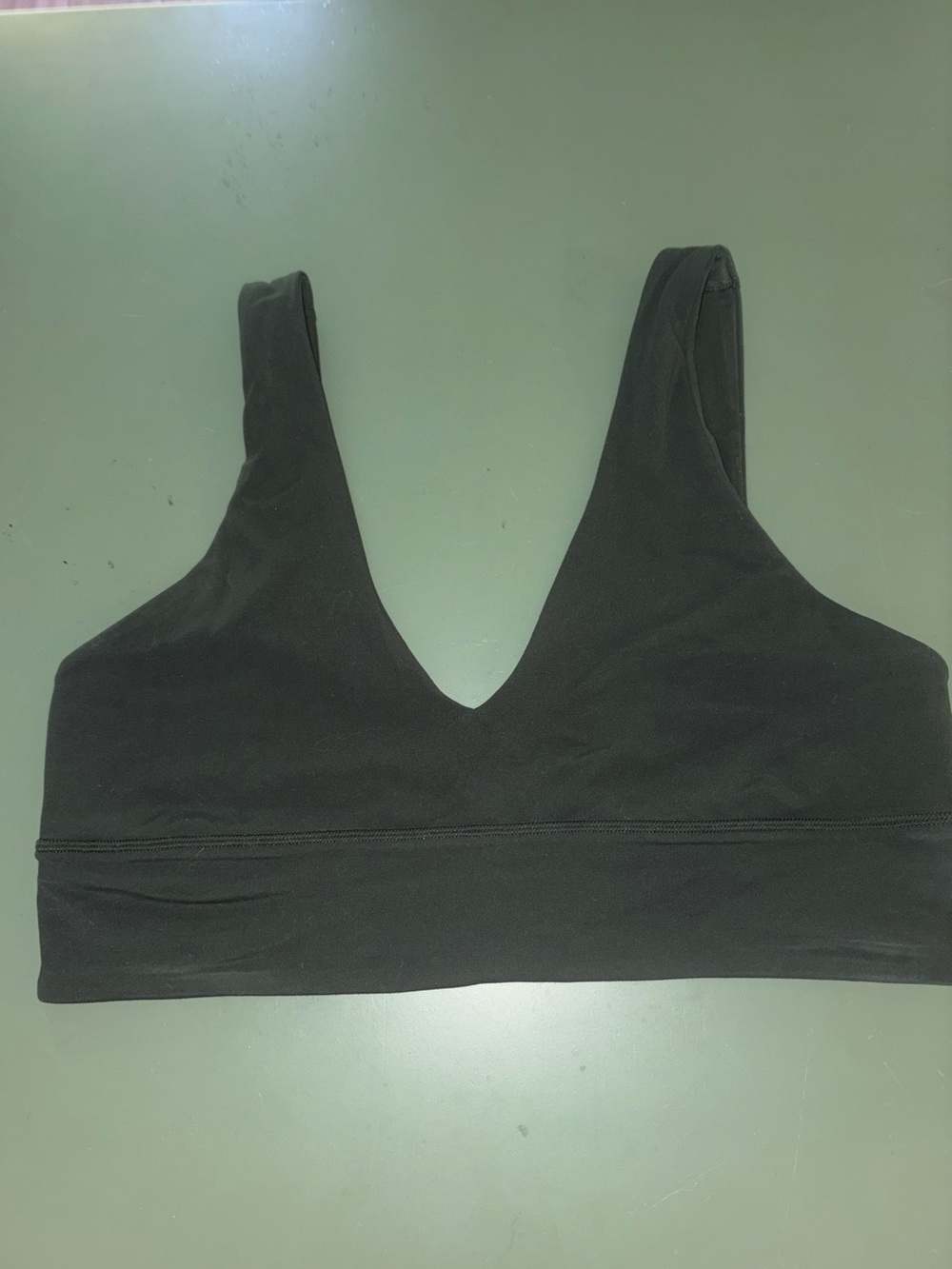 Lululemon Green V-Neck Bra